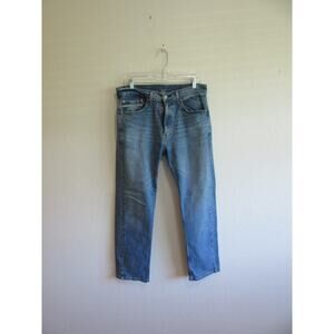 Levi's 505 Blue Men's 34 x 30 Straight Leg Denim Jeans